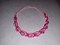 Handmade bead and cord macrame adjustable bracelet,light and dark pink color.. product 2